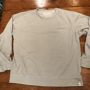 Fair Harbor The Saltaire Crew Sweatshirt Mens Large L Tan Lightweight